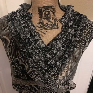 Black and white dress